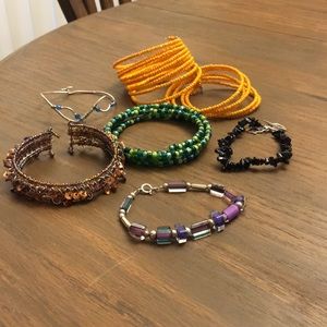 6 Beaded bracelets